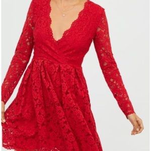GORGEOUS RED LACE DRESS